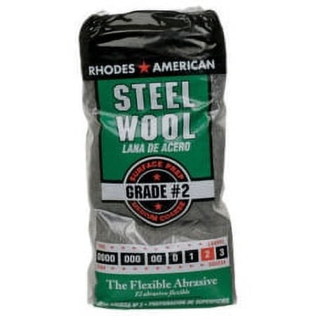 6PC Rhodes American Rhodes American - 10121112 - 2 Grade Medium/Coarse Steel Wool Pad - 12/Pack
