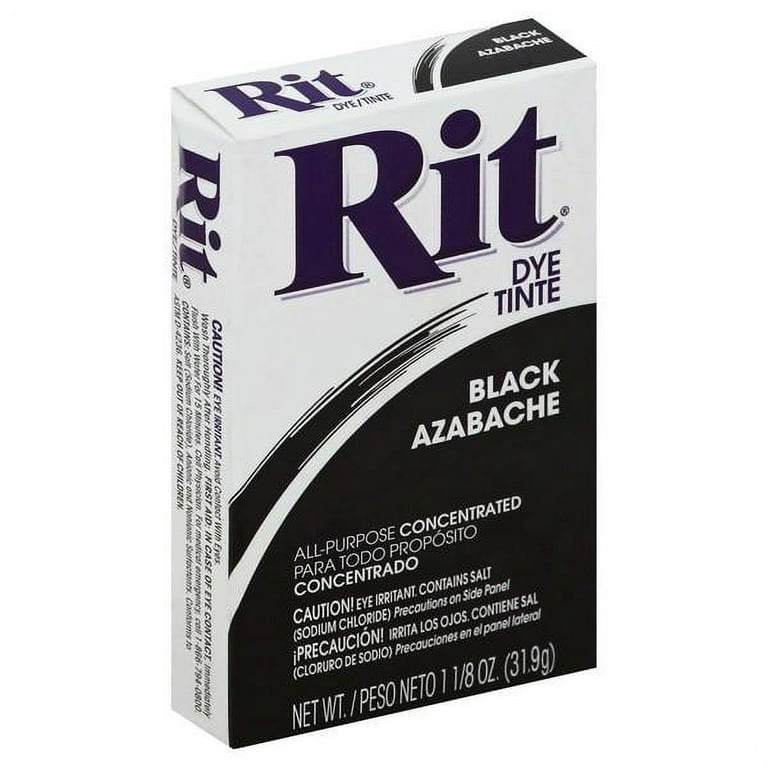 6PC Rit 83150 All-Purpose Concentrated Powder Dye, Black, 1-1/8 Oz 