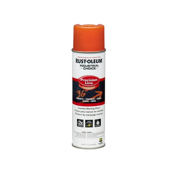 6PC Rust-Oleum Rust-Oleum 203026 Industrial Choice Field Marking Paint, Alert Orange, 17 Oz