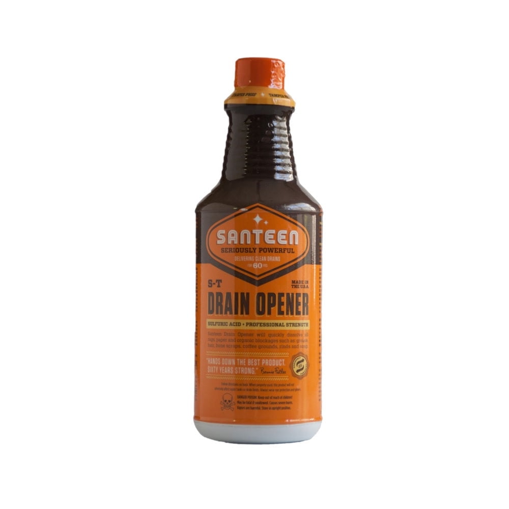 6PC Santeen Santeen 2006 Sulfuric Acid Liquid Drain Opener, 32 oz