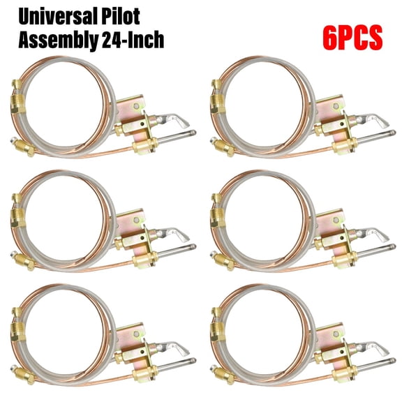 6PC Universal Pilot Assembly 24-Inch Propane Gas Furnaces Boilers Water Heaters