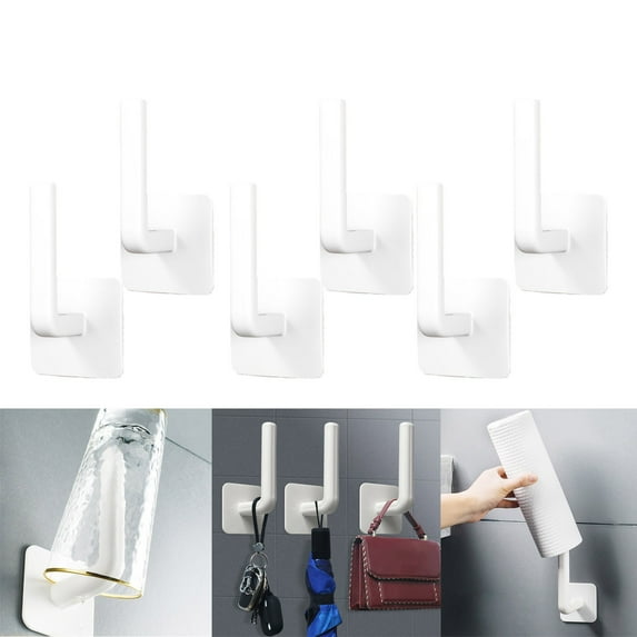 6PC Wall Mounted Hat Organizer Rack for Baseball Caps and Cowboy Display Hanger Storage Closet Holder