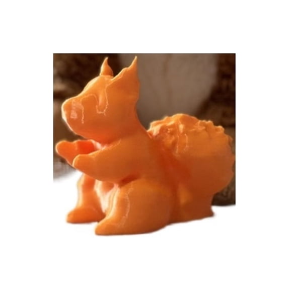 6PC plush red squirrel 3D printing