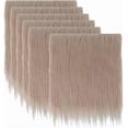 thumbnail image 1 of 6PCS 10"×10" Fox Fur Fabric Precut Shaggy Craft Plush Fluffy Square Patches Artificial Cloth for Costumes Crafts Pillows Pad Chair Cover Christmas Gnomes Making Home Decor Wheat for diy, 1 of 9