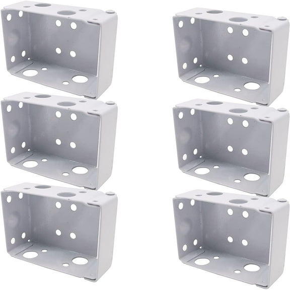 6PCS 2.5 inch Blind Brackets Low Profile Box Mounting Bracket for Window Blinds