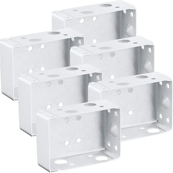 6PCS 2.5 inch Blind Brackets Low Profile Box Mounting Bracket for Window Blinds
