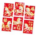 6PCS 2026 Year of Horse Paper Envelopes Traditional Chinese Culture ...