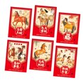 6PCS 2026 Year of Horse Paper Envelopes Traditional Chinese Culture ...