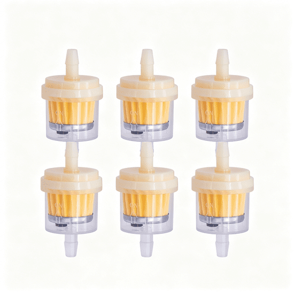 6PCS 3/16 Inch Inline Fuel Filter with Magnet, 5mm-6mm Gas Filters for ATV Motorcycle Dirt Bike Go Kart Moped Snowblower Lawnmower Small Engine Maintenance