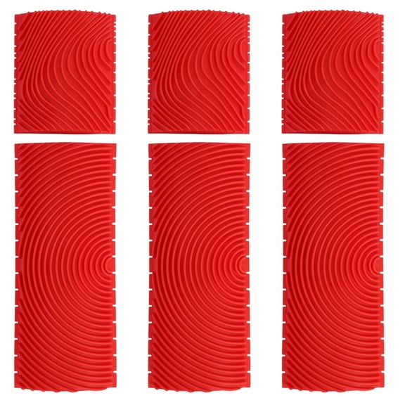 6PCS 3 Inch 6 Inch Imitation Wood Grain Paint Roller Brush Wall Painting Tool Sets Wall Texture Art Painting Tool Set