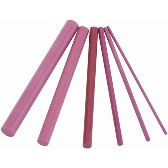 6PCS 3000 Grits Ruby Sharpening Stone Cylindrical Whetstone Sharpener Professional Polishing Grinding Tool