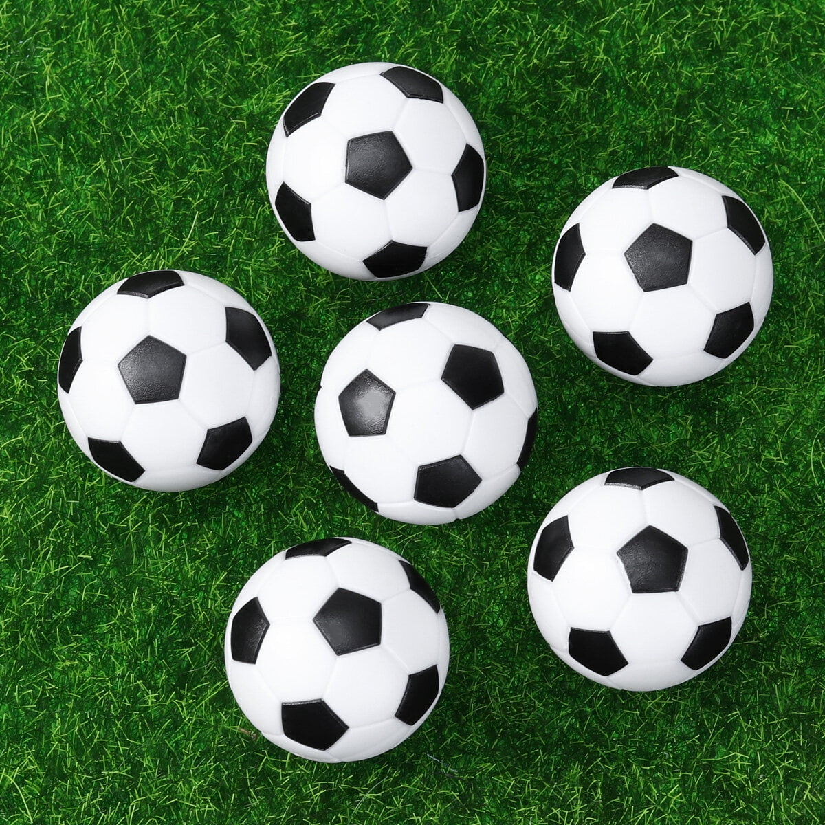 6PCS 32mm Table Football Balls Black/White Ball - Walmart.com