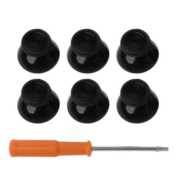6PCS 3D Analogue Joystick Thumbsticks Cap Screwdriver Tool Set Replacement for XB One X S Controller Repair Parts