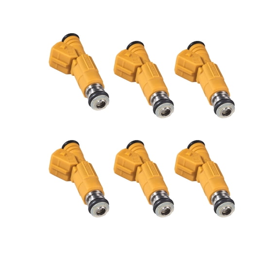 6PCS 4 Holes Fuel Injector Compatible with 1989-1998 Jeep Cherokee 1987-1992 Jeep Comanche 1993-1998 Jeep Grand Cherokee 1991-1995 1997-1998 Jeep Wrangler Replacement for