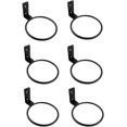 6PCS 4 Inch Diameter Black Metal Wall-Mounted Ball Holder - Universal ...