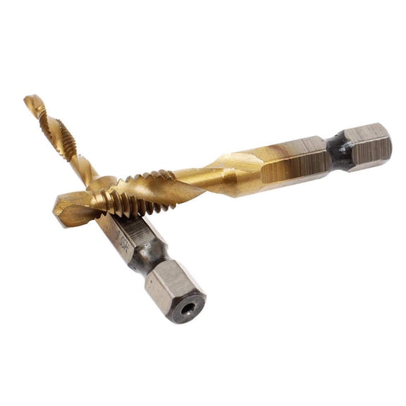 6PCS 4341 Plated Hex Shank Tap Set Fast and Efficient Thread CuttingM3M10 6Pieces