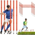 thumbnail image 1 of 6PCS 6FT Adjustable Soccer Agility Training Poles, Detachable Sports Training Speed Sticks, Slalom Training Agility Pole Set, Outdoor Speed & Agility Turf Training Poles for Soccer Drills, 1 of 16