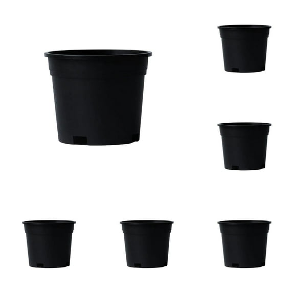 6PCS 7 Gallon Nursery Pots - Flexible Starter Pots with Drainage Holes, Thickened Soft Containers for Seedlings, Succulents, Cuttings & Transplanting, Home Garden Essentials