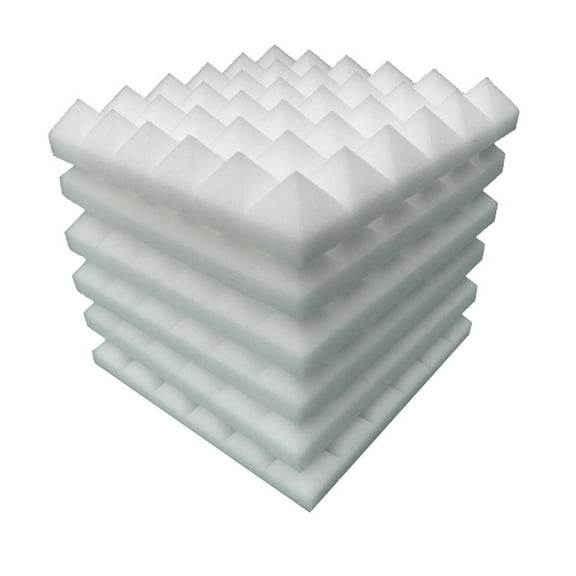 6PCS Acoustic Foam Panels 1.9" x 11.6" x 11.6" Sound Proof Foam Panles Soundproofing Noise Cancelling Wedge Panels for Home Office Recoding Studio