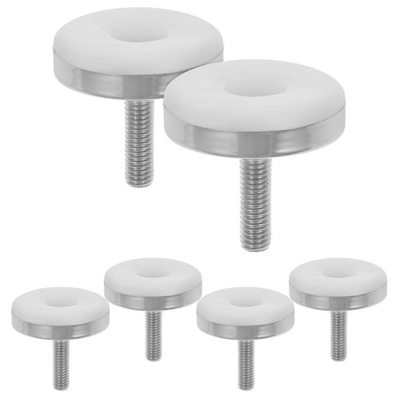 6PCS Adjustable Furniture Leveling Feet Heavy Duty Screw-in Pad Table Chair Cabinet Leg Levelers Furniture Risers for Wood Legs