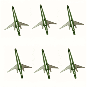 6PCS Archery Hunting Broadheads,100 Grain, Stainlee Steel Expandable Blade 2 Inch Cut, Hunting Heads Arrow Tips Compatible Crossbow& Compound Bow