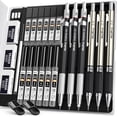 thumbnail image 1 of 6PCS Art Mechanical Pencil Set, 3PCS Metal Drafting 0.5 mm & 0.7 0.9 2mm Graphite Lead Holder (2B HB 2H) For Writing, Sketching Drawing With Refills Case, 1 of 5