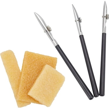 6PCS Art Ruling Pens Fine Line Masking Fluid Pen Adjustable and Glue Residue Eraser for Drawing Mounting Art Artists