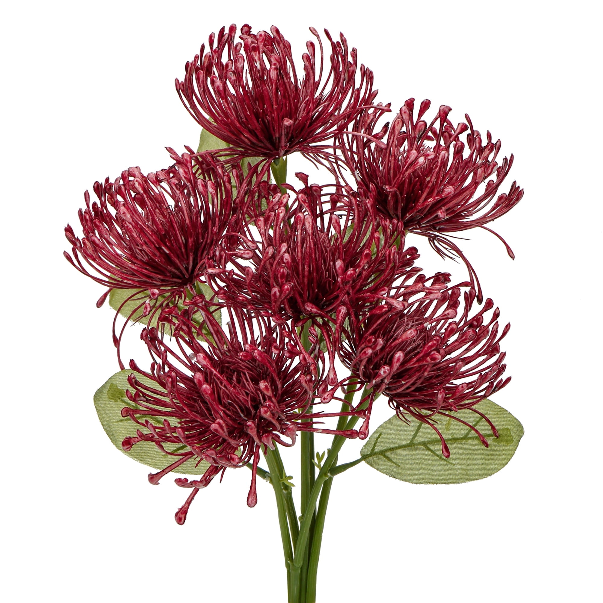 Amosfun 4 Pcs Artificial Chrysanthemum Outdoor Christmas Decorations Plant : Briful Autumn Artificial Chrysanthemums Ball Flowers 6