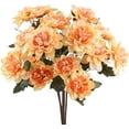 thumbnail image 1 of 6PCS Artificial Fall Daisy Mums Flowers with Stem, Silk Chrysanthemums Flowers Arrangement for Home Party Wedding Bouquet Thanksgiving Table Centerpieces Decor (Champagne), 1 of 18