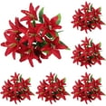 thumbnail image 1 of 10-Head Artificial Lily Bouquets - 18 Inch Real Touch Flowers (6 Bouquets) - Wedding & Home Decor Lilies for Vases, Arrangements & Party Decor, 1 of 8