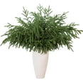 thumbnail image 1 of 6PCS Artificial Norfolk Pine Branches - 30 Inch Faux Christmas Greenery Stems Fake Cedar Pine Picks for Vase DIY Crafts Garland Wreath Accessories Xmas Indoor Outdoor Home Decorations, 1 of 12