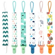 6PCS Baby Pacifier Holder Clip - Pacifier Clip for Boys and Girls Fits for Most Pacifiers - Protects Your Baby - Binkie Styles & Baby Teethers & Toys and Gift