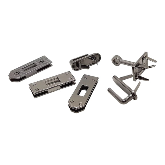 6PCS Bag Lock Set Metal Fastener For Fashion Women Handbag Backpack Repair And Creative Craft Projects