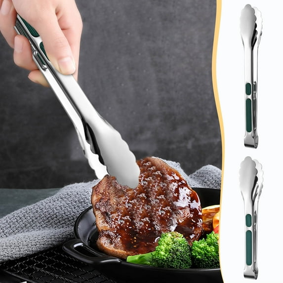 6PCS Barbecue Clip for Grilling,304 Stainless Steel Kitchen Cooking Tong,Serving Tongs for Appetizers,Anti-Scalding Cooking Tongs,Salad Bread Clip,Cooking Tools Kitchen Accessories