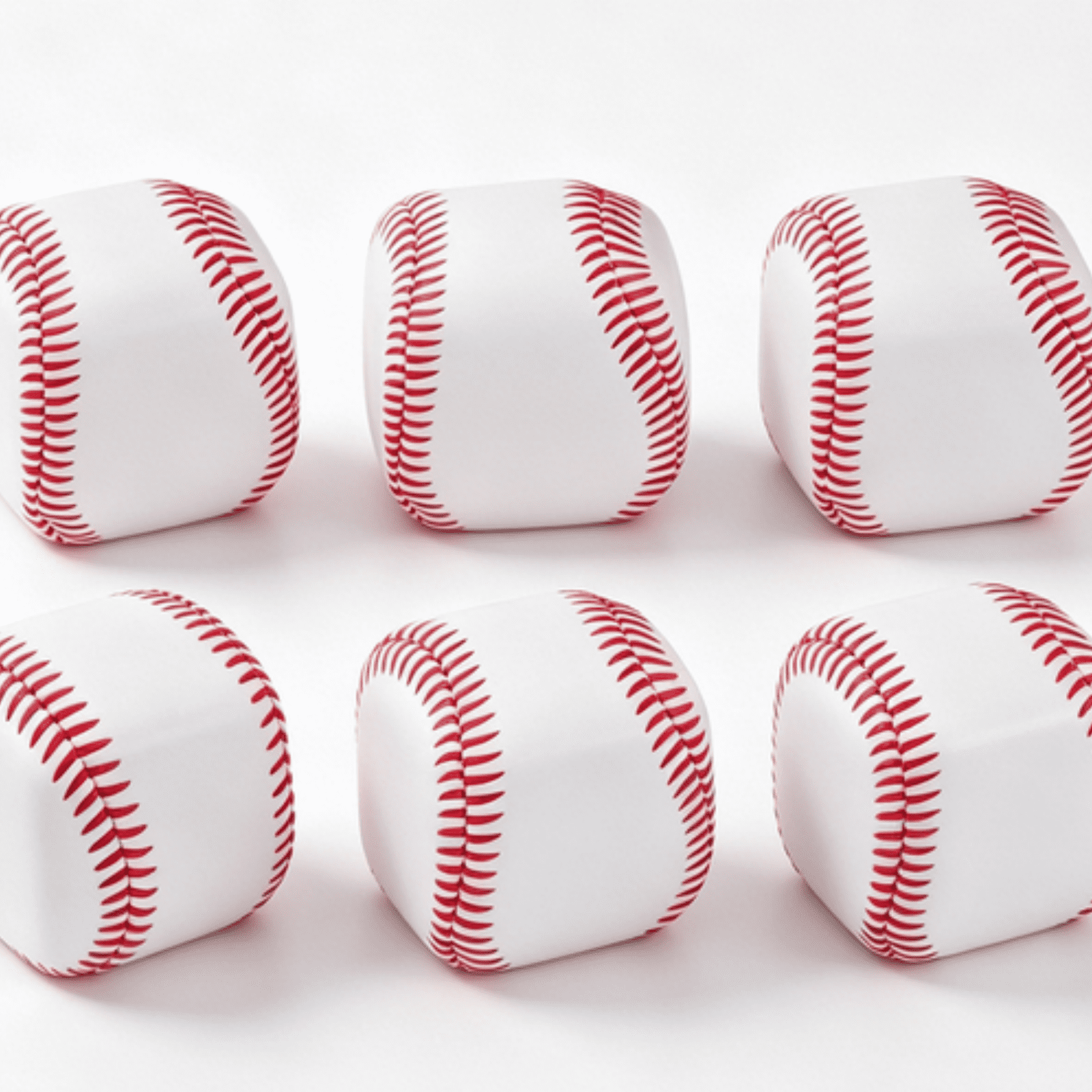 6PCS Baseball Pattern Soft Sandbag Toss Ball Realistic Throwing Game Tool Outdoor Leisure Activity Equipment for Backyard Beach Park Gatherings Portable Interactive