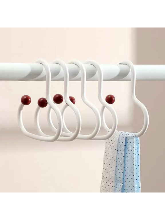 6PCS Bra Hanger for Thick Plastic Closet, Tank Top Organizer 6 Heart Hooks Capacity Space Saving Hanger Closet Organizers and Storage for Tank Top, Hats, Scarf etc. (Multi Heart,6)