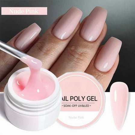 6PCS Builder Gel Set for Nails UV/LED Hard Gel for Nail Extensions, Sculpting & Overlays, Builder Strengthener with 20 Pcs Nails Forms Professional Nails Art Supplies