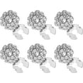 thumbnail image 1 of 6PCS Button Covers, Detachable Rhinestone Button Covers for Women Blouses Crystal Decorative Clips Buttons Jewelry for Jeans Sewing DIY Craft Women Men, 1 of 7
