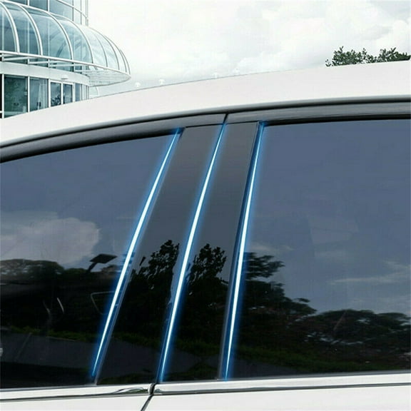 6PCS Car Black Pillar Posts Set Door Trim Cover Kit For Dodge Charger 2011-2021