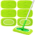 thumbnail image 1 of 6PCS Chenille Mop Refill Pads for Home Use, Reusable and Washable Microfiber Pads for Wet and Dry, Compatible with Most Standard 10-12 Inch Mops, 1 of 6