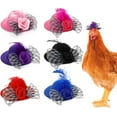 thumbnail image 1 of 6PCS Chicken Hats for Hens Chicken Helmet Mini Hat with Adjustable Elastic Chin Strap Chicken Hats for Hens Chicken Funny Costume Halloween Accessories Funny Small Hat Chicken Accessories, 1 of 7