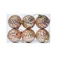 thumbnail image 1 of 6PCS Christmas Balls Ornaments for Xmas Tree 4.7" Shatterproof Plastic Painting Glittering Hanging Ball Baubles Decorations for Christmas Tree Holiday Wedding Home Party Decor, Champagne, 1 of 7