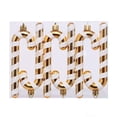 thumbnail image 1 of 6PCS Christmas Candy Cane Ornaments for Tree Decor, Vintage Glitter Baubles for Wreath Garland, Shatterproof Classic Candy Decorations for Holiday Party Decor, 4.9IN, 1 of 4