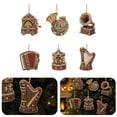 thumbnail image 1 of 6PCS Christmas Diamond Art Kits for Adults, Crafts Hanging Ornaments for Christmas Tree, Xmas Tree Decoration Diamond Art Christmas Ornaments & Pearl Art Ornaments, 1 of 7