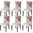 thumbnail image 1 of 6PCS Christmas Dining Chair Covers,Christmas Balls Stretch Removable Washable Slipcover Chair Protector for Dining Room Home Decor, 1 of 6