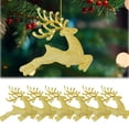 thumbnail image 1 of 6PCS Christmas Hanging Ornaments Christmas Tree Ornament Glitter Geetery Hanging Ornaments Xmas Holiday Home Decor/ Christmas Tree Deer Ornaments Gold 6Cm Beads Deer 6 Pack Opp, 1 of 7