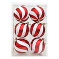 thumbnail image 1 of 6PCS Christmas Tree Decorations Set,3.2" Retro Luxury Red Green Gold Shatterproof Christmas Ball Ornaments,Hanging Balls Xmas Seasonal Decorative Pendants for Xmas Tree Party Holiday Indoor Decor, 1 of 7