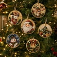 thumbnail image 1 of 6PCS Christmas Wooden Ornaments DIY Pearl Diamond Painting Kit, 1 of 7
