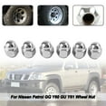 thumbnail image 1 of 6PCS Chrome Wheel Nut Fit Nissan Patrol GQ Y60 GU Y61 Fit Ford Maverick #1, 1 of 5