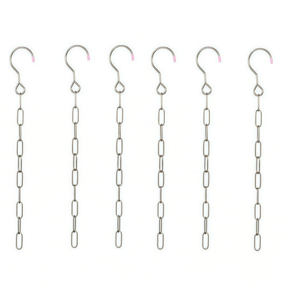 6PCS Closet Storage Chains Strong and Reliable Solution for Clothing